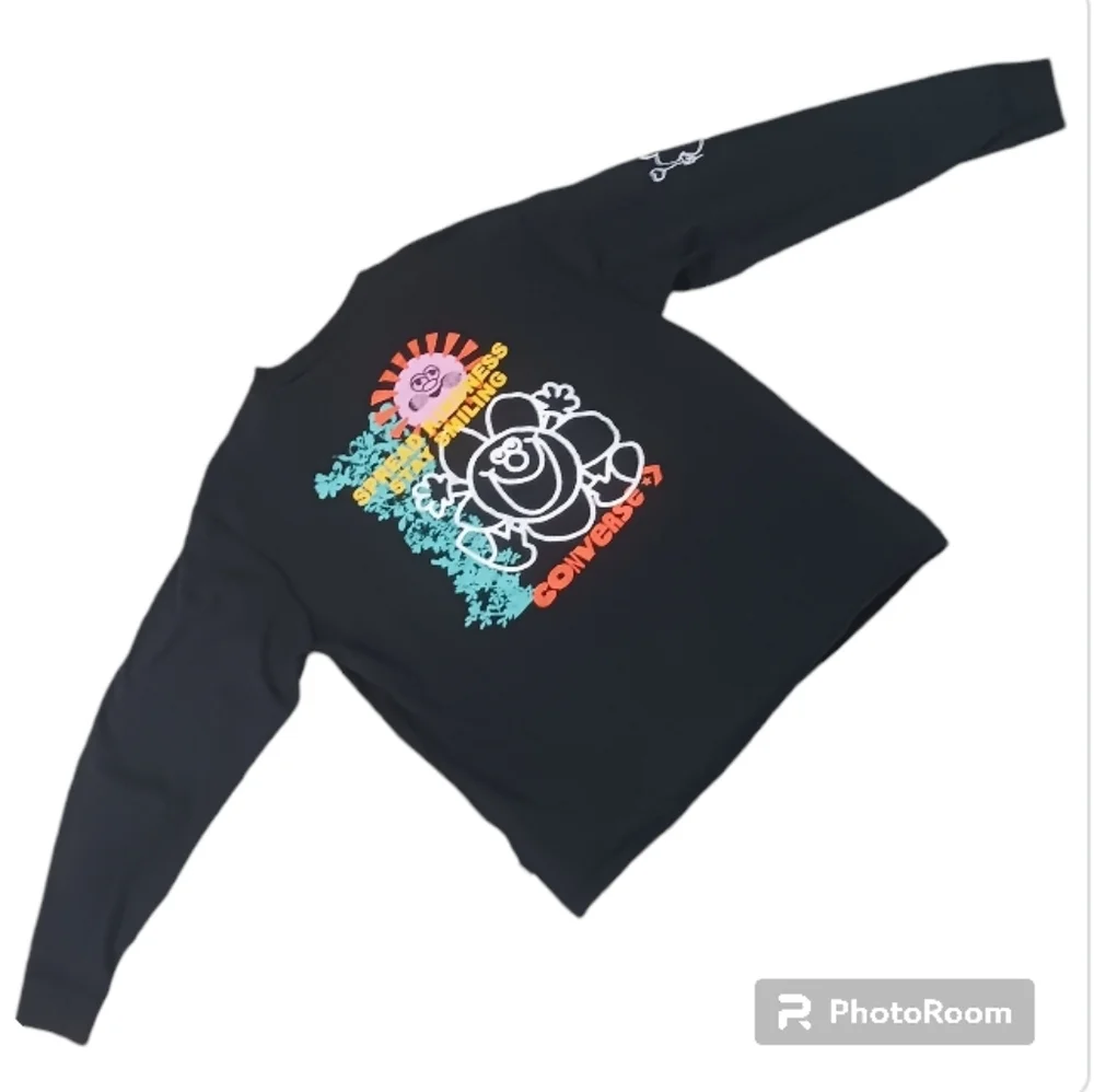 🙊LAST CHANCE Converse Spread Kindness Stay Smiling Graphic T-Shirt - Picture 4 of 11